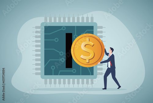 Investment of chip technology. Research and development (R and D)funding.