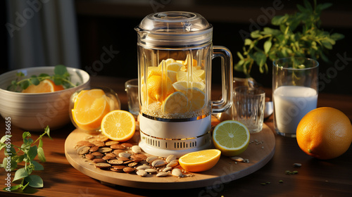 A versatile 3 in 1 jug juicer blender UHD wallpaper Stock Photographic Image