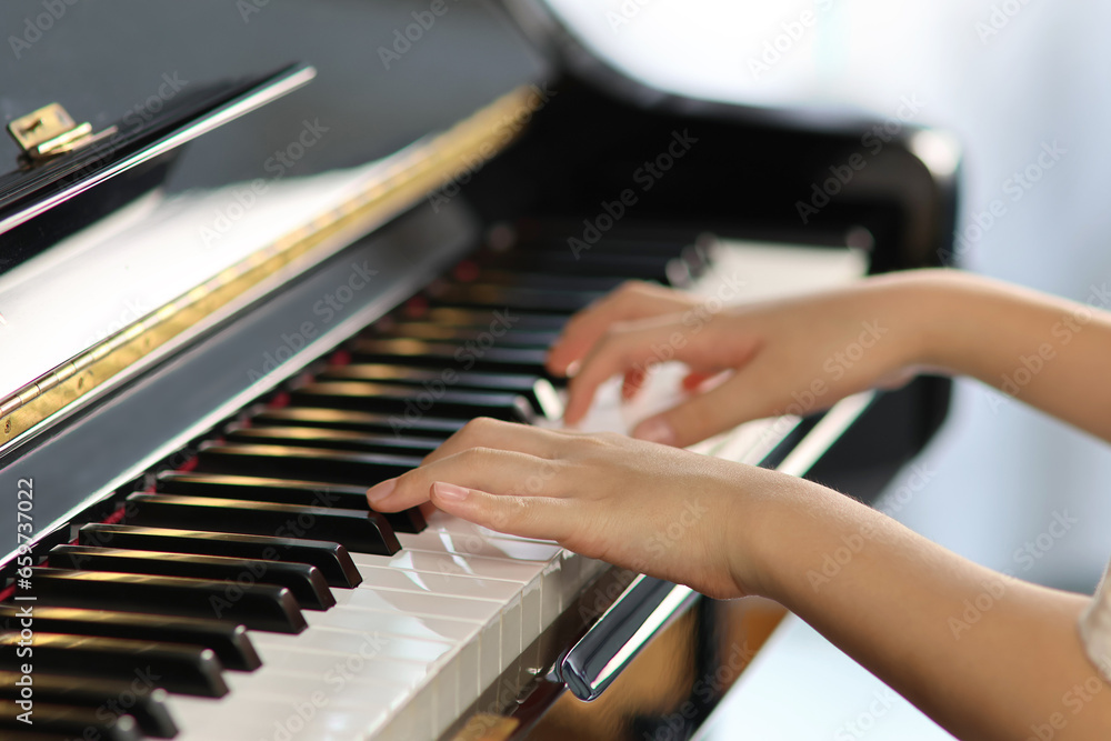 Obraz premium playing the piano