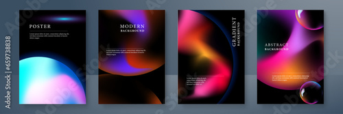 Colorful vector gradient abstract background