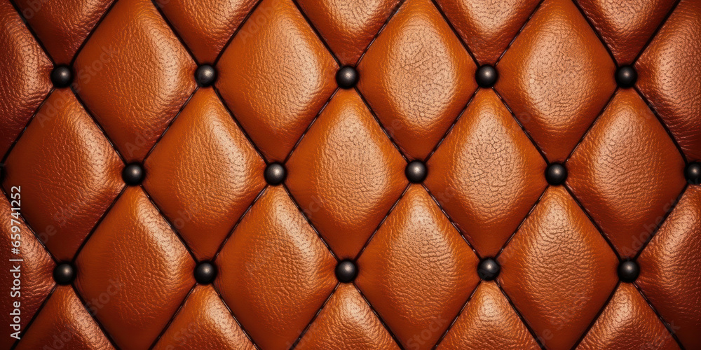 Texture of luxurious brown leather like that of a Chesterfield couch. Texture of luxurious brown leather like that of a Chesterfield couch.