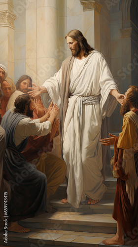 Divine Encounter: Jesus healing the blind