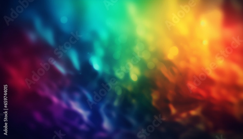 Vibrant, multi colored backdrop with abstract shapes exploding in celebration generated by AI