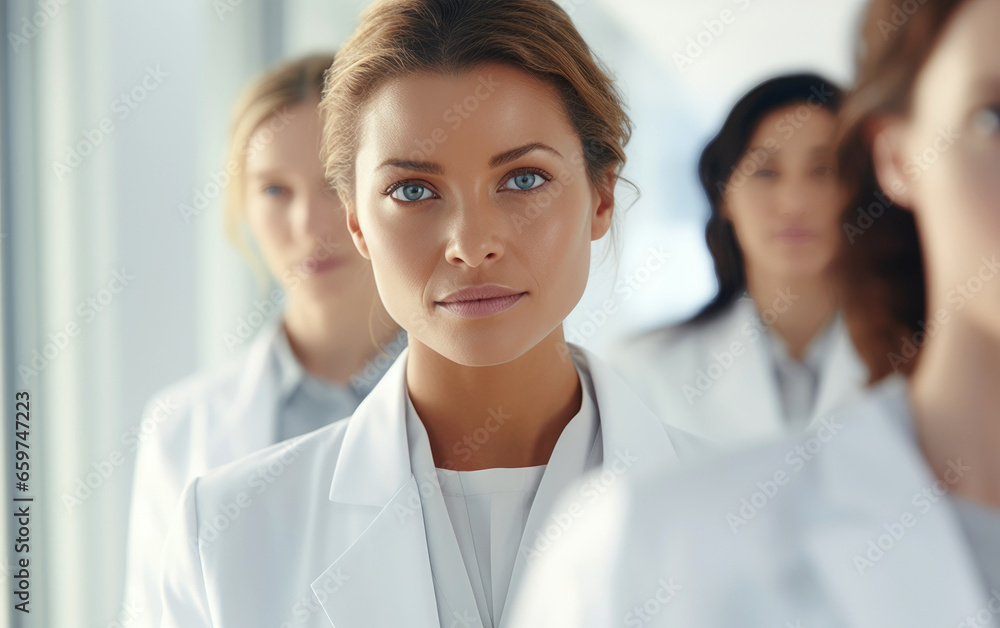 Group of doctors working in a clinic Group of doctors working in a clinic