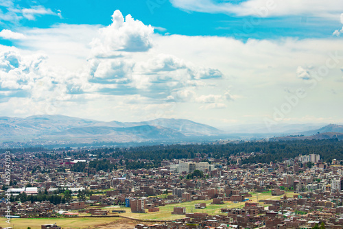 panorama of the huancayo city