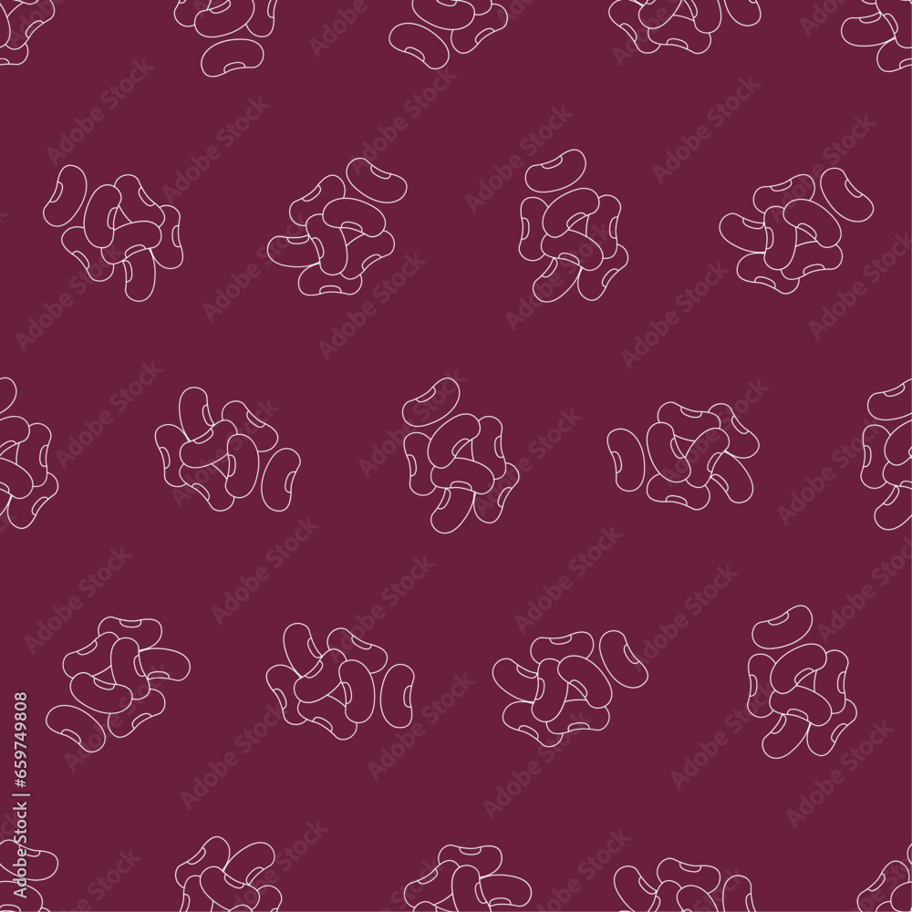 Red bean line art seamless pattern. Suitable for backgrounds, wallpapers, fabrics, textiles, wrapping papers, printed materials, and many more. Red bean line art seamless pattern. Suitable for backgrounds, wallpapers, fabrics, textiles, wrapping papers, printed materials, and many more.
