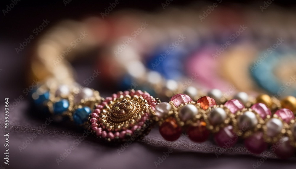 Φωτογραφία Indigenous cultures celebrate with ornate jewelry, bright beads and glitter gene