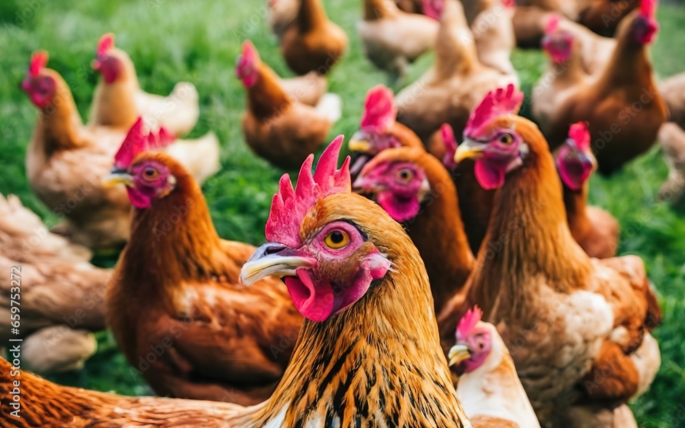 Stocklife chicken hen farm organic brown color life