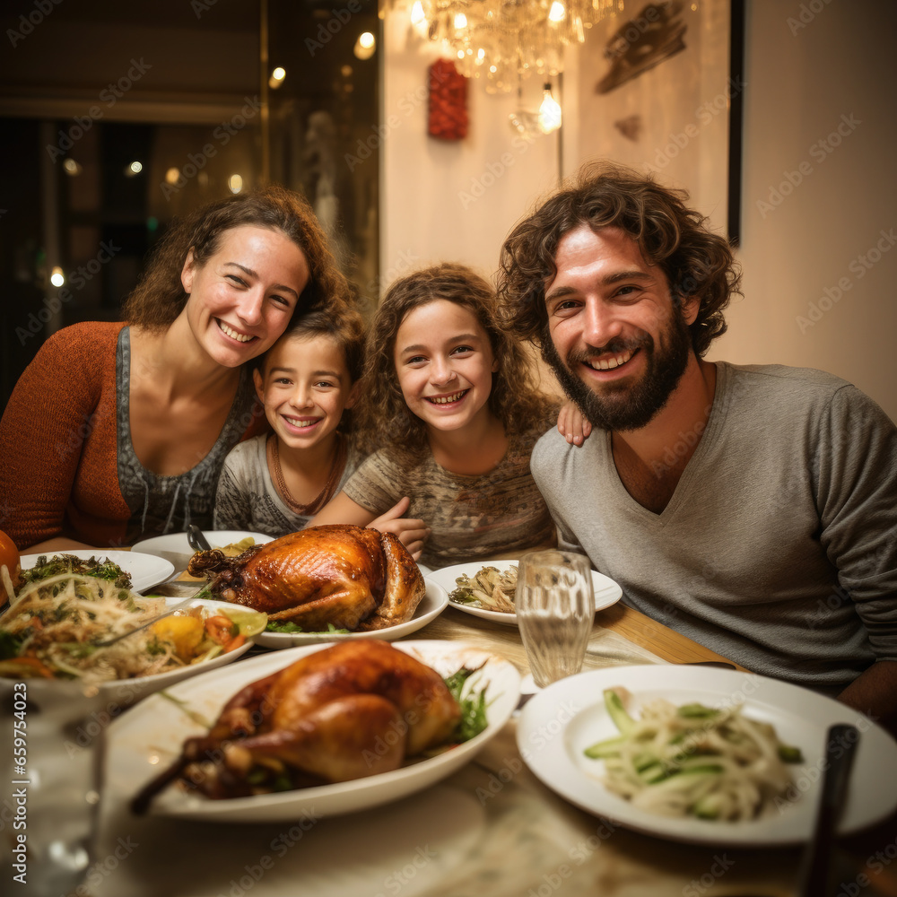 Harmonious Thanksgiving: Family, Laughter, and the Feast of Peace