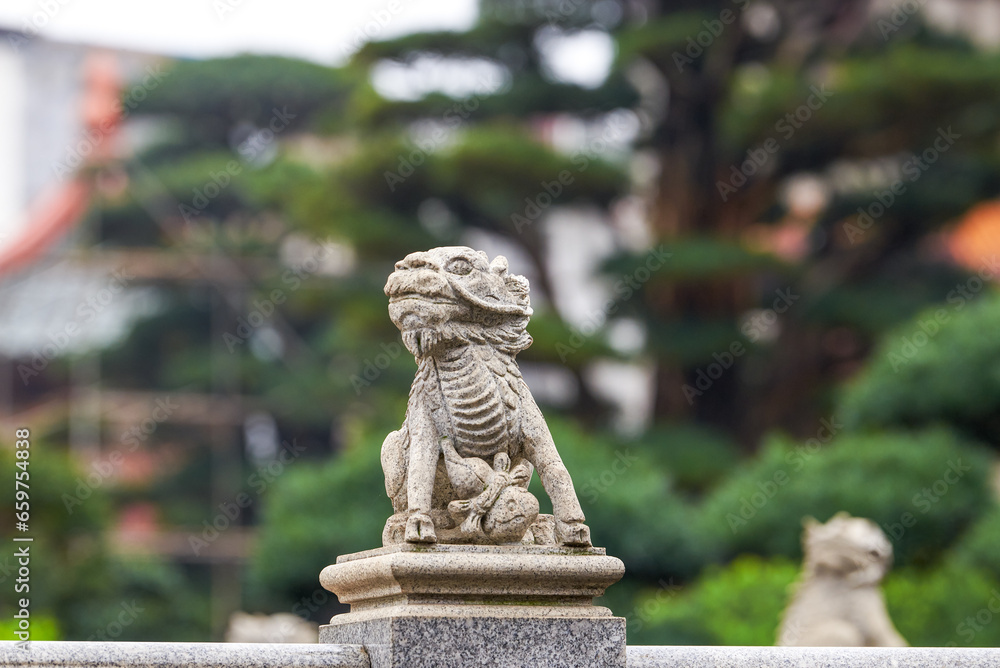 Chinese traditional mythical beast Qilin sculpture Chinese traditional mythical beast Qilin sculpture