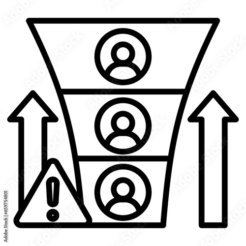 Crisis escalation icon