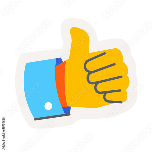 Like gesture hand emoji icon sticker