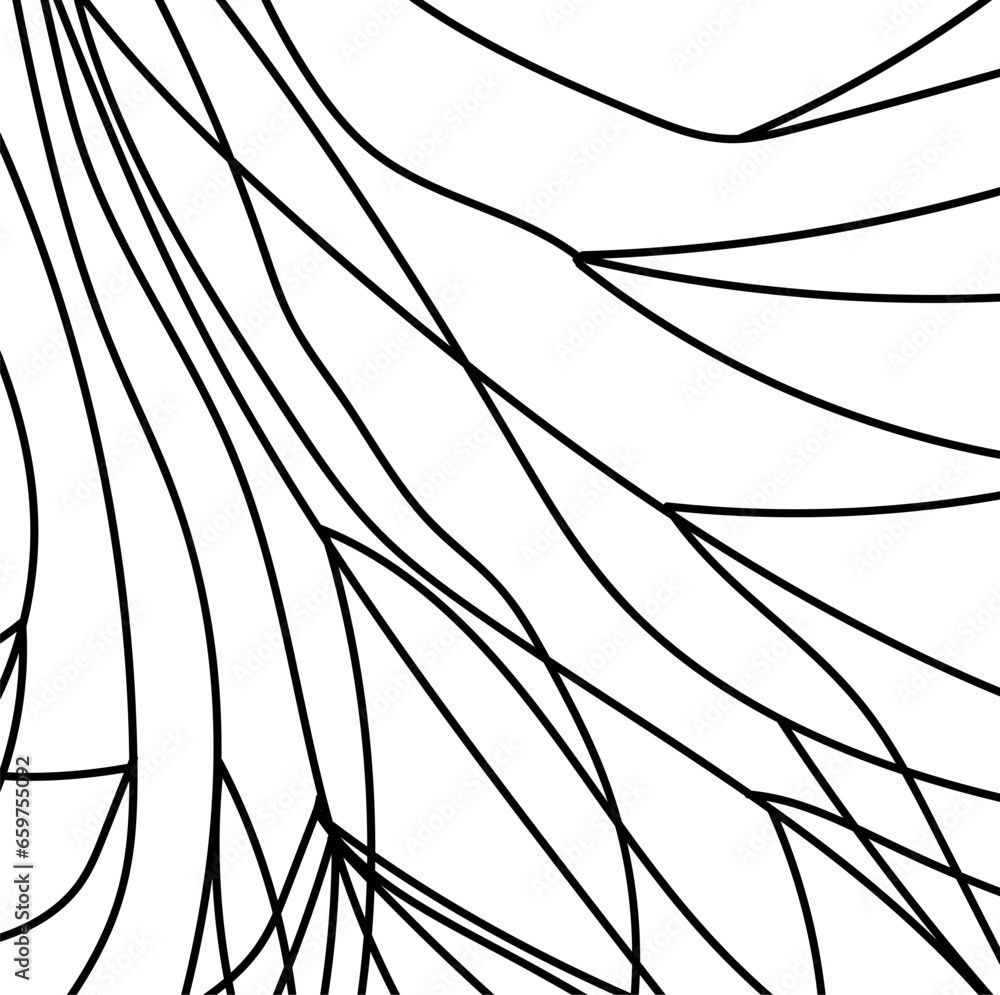 Imitation of leaf veins or nerve fibers with diverging paths Imitation of leaf veins or nerve fibers with diverging paths