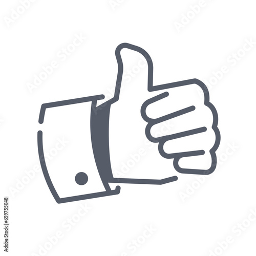 Like gesture hand emoji icon