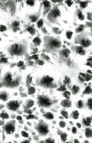 水彩で描いた紙の繊維を感じるアニマル風の模様