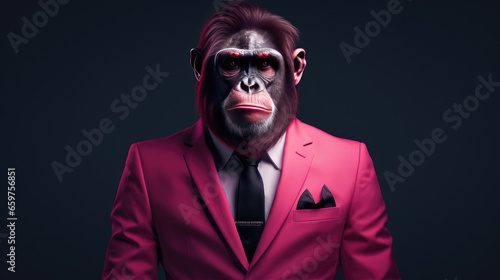 Generative AI Meets Business Attire: Ape in a Suit Illustrations © Maxim