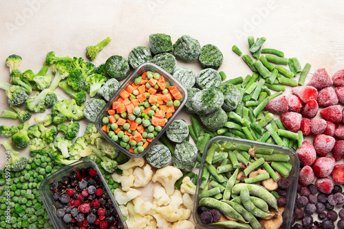 Bild auf Leinwand A set of foods for the winter