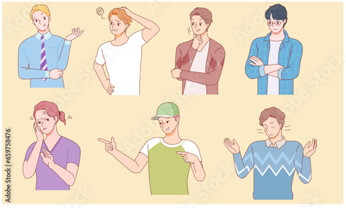 Illustrations by male personality type