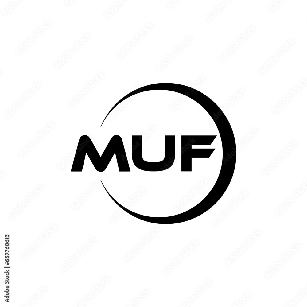 MUF letter logo design with white background in illustrator, cube logo, vector logo, modern alphabet font overlap style. calligraphy designs for logo, Poster, Invitation, etc. MUF letter logo design with white background in illustrator, cube logo, vector logo, modern alphabet font overlap style. calligraphy designs for logo, Poster, Invitation, etc.