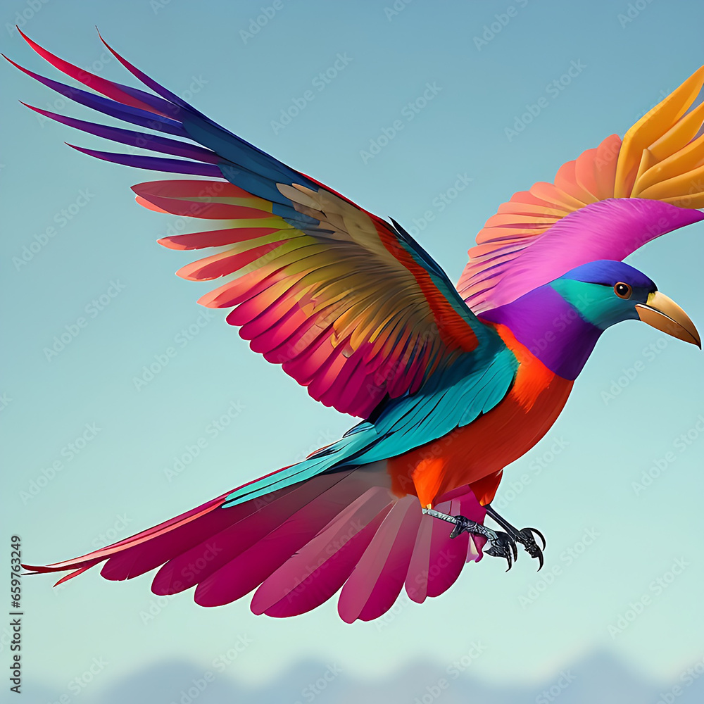 Fototapeta premium colorful parrot