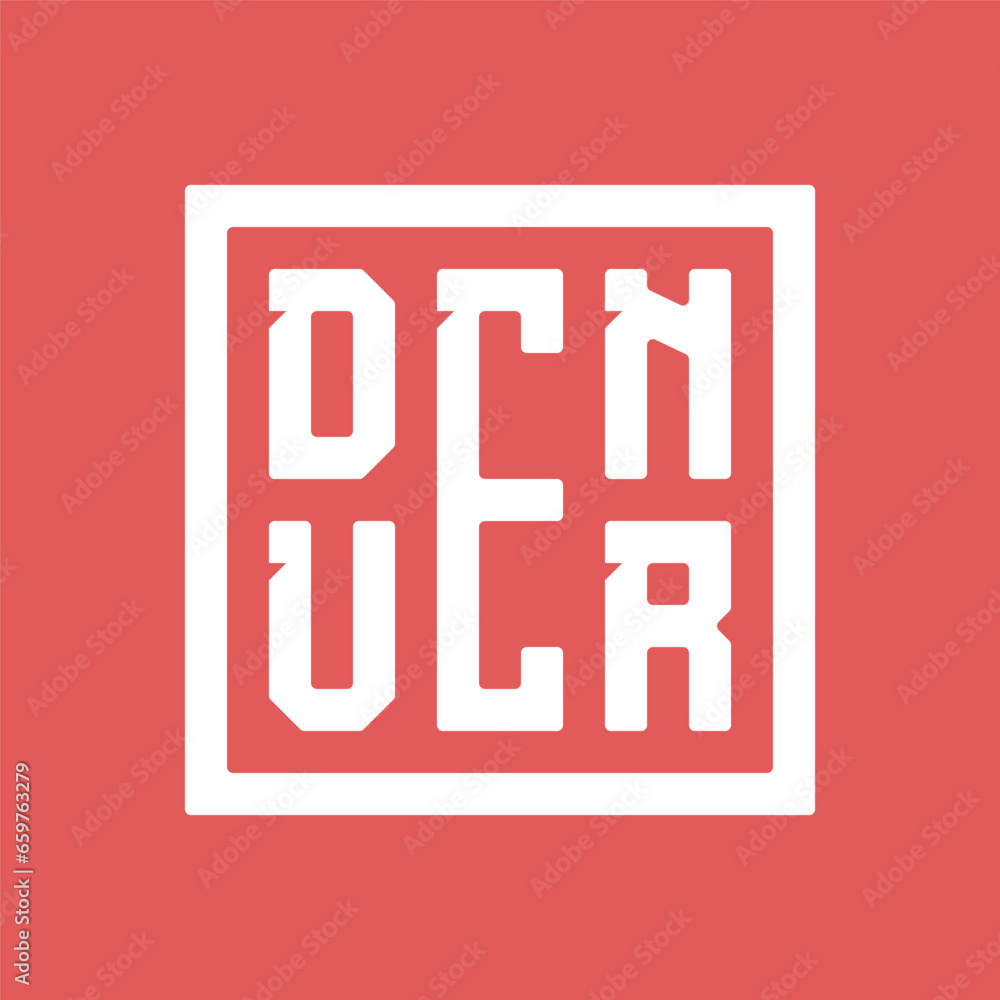 Denver lettering design Denver lettering design