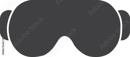 Virtual reality Headset. Vr glasses flat icon. Vr goggles device for computer game. Vector