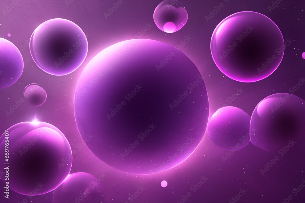 Purple bubbles abstract background