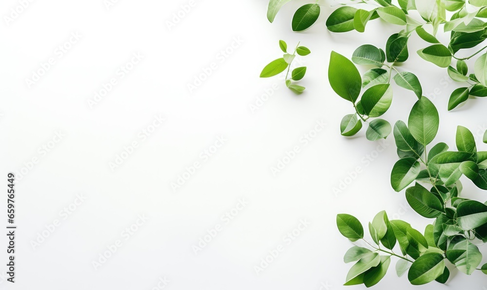 Green Leaf Nature Blank Isolated Background
