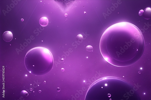 Purple bubbles abstract background