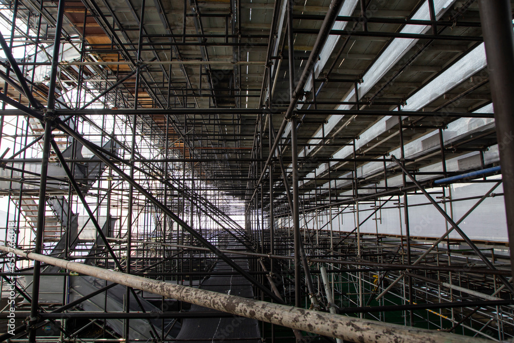 perspective of internal structure of a building