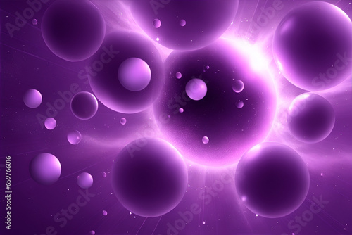 Purple bubbles abstract background