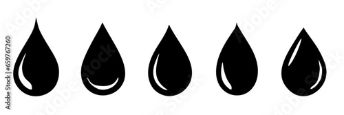 set of water bubble. vector icon