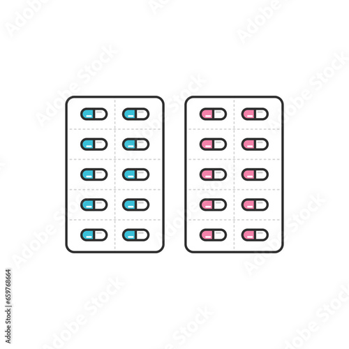 薬のイラスト　カプセル