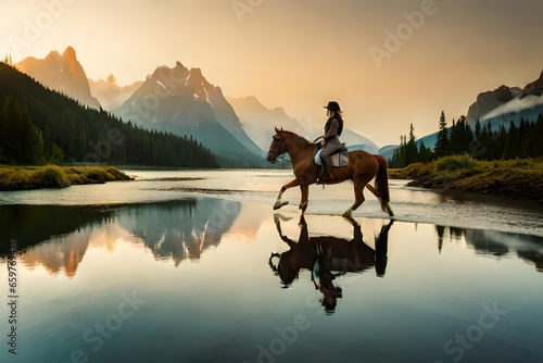 silhouette of a person in the mountains