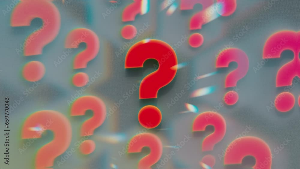 Mind-Blowing Questions Into Unknown. A Voyage through Time and Space Concept. Animated 3D Question mark Mind-Blowing Questions Into Unknown. A Voyage through Time and Space Concept. Animated 3D Question mark