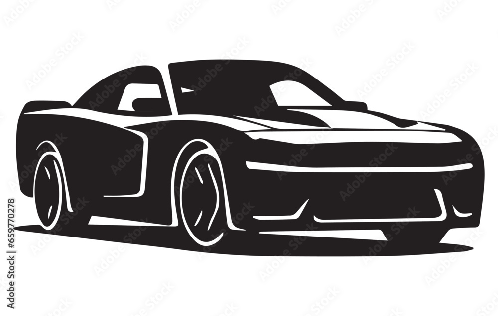 silhouette car vector symbol icon design,set of car silhouettes illustrations
