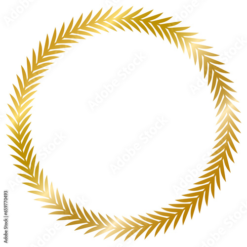  decorative frame vintage circle golden frame isolated on white background windows transparent background png file ready to use