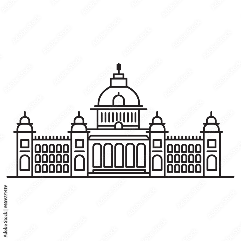 banglore city icon. vector outline Stock Vector | Adobe Stock