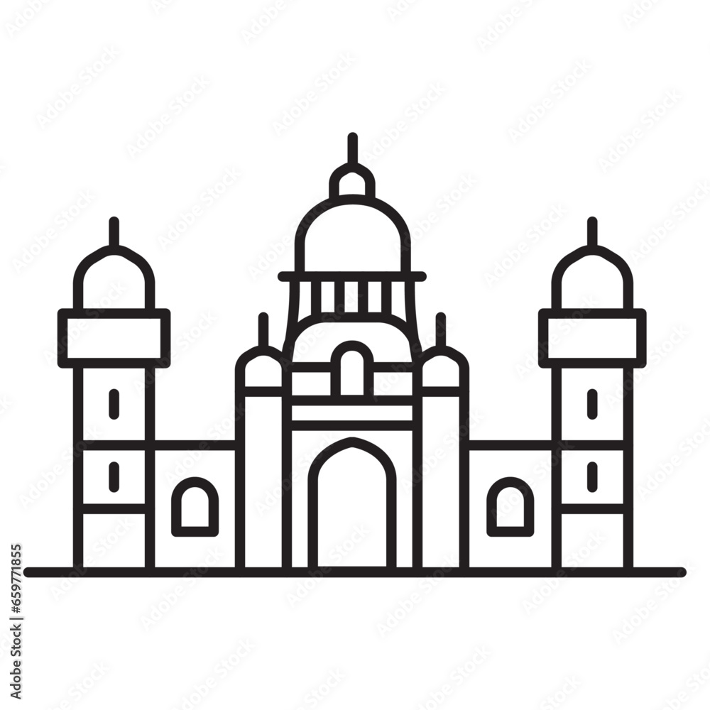 Kolkata city icon. vector outline Kolkata city icon. vector outline