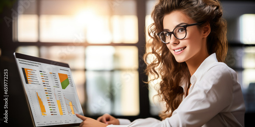 portrait of Credit Analyst, who Analyze current credit data and financial statements of individuals or firms to determine the degree of risk involved in extending credit or lending money photo