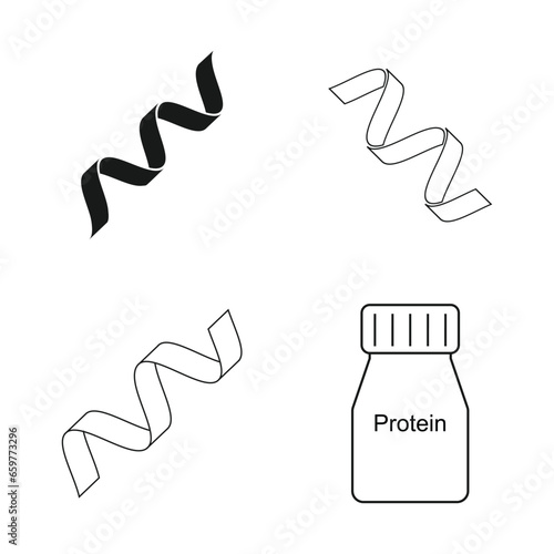 protein icon vector