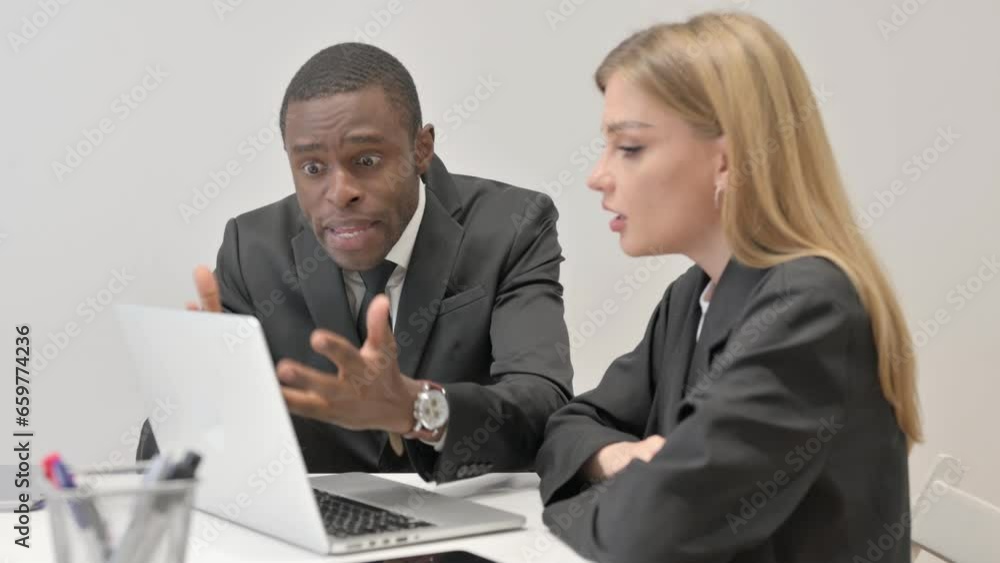 Angry Buisness People in Argument after Loss Angry Buisness People in Argument after Loss