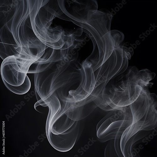 Color paint smoke splashes. Flows of magic dust with glitter particles and sparkles. Vector realistic set of flowing color clouds of fog or steam with shimmer isolated on black background