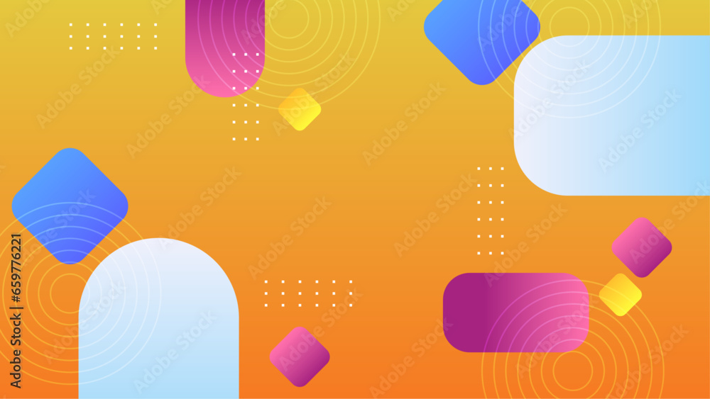 Colorful colourful vector abstract background with geometric shapes