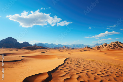 Serenity in Sand: Spectacular Desert Skyline