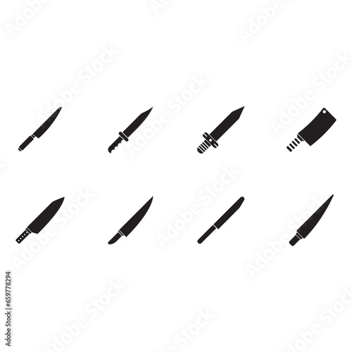 knife icon vector
