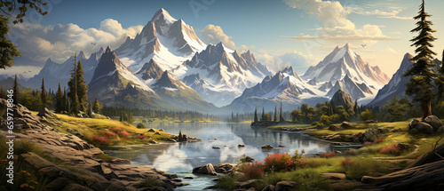 Nature's Majesty: Realistic Landscapes