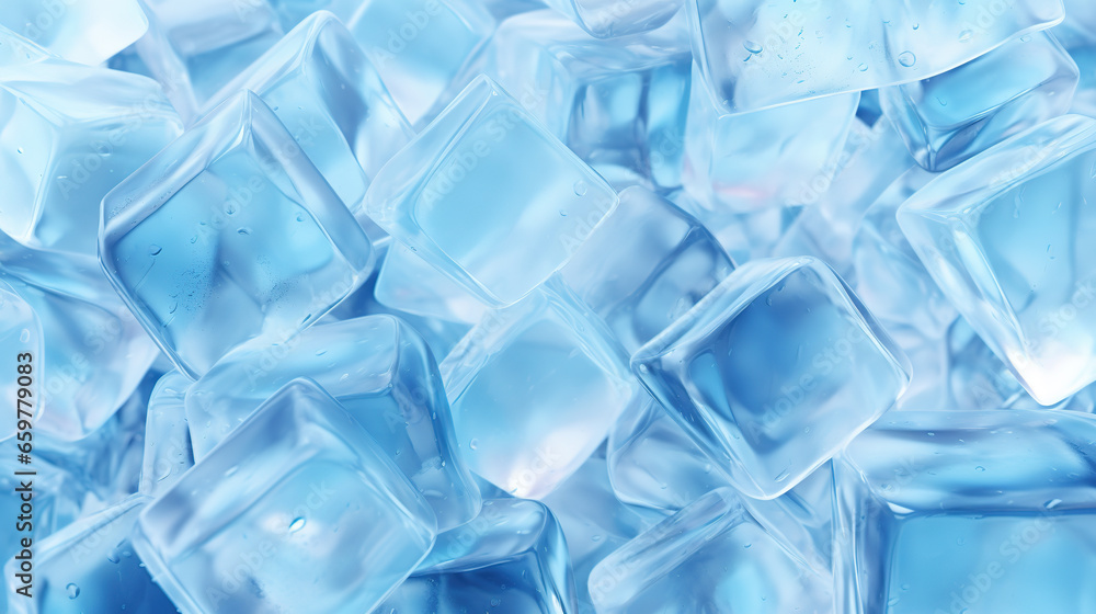 Obraz premium blue ice background