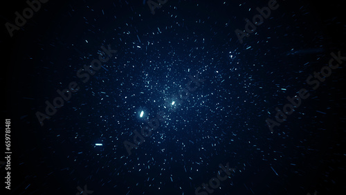 Particles abstract blue event game trailer titles cinematic openers digital technology concert background © xleviathanx
