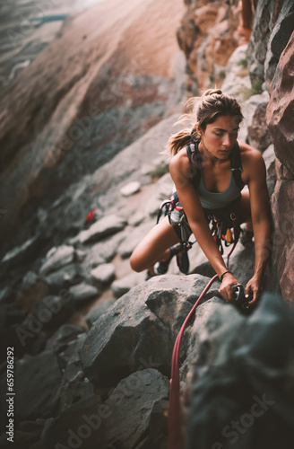 woman on the rocks